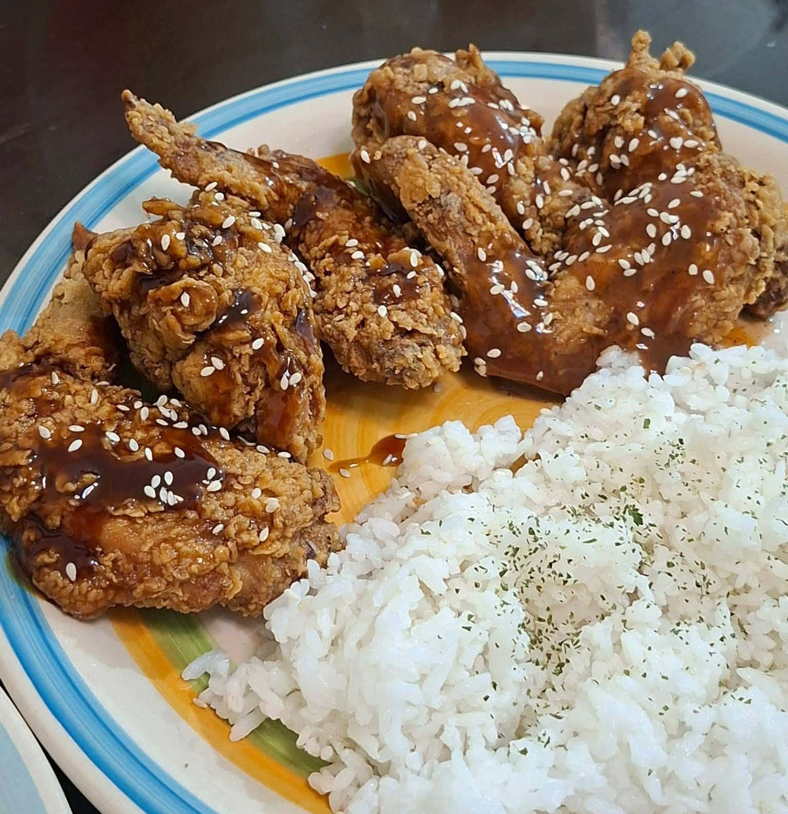 Chicken Wings 6pcs w/rice